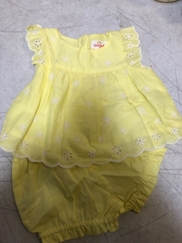 Photo 2 of Baby Girls' Eyelet Bloomer Top & Bottom Set - SIZE 0-3 M 