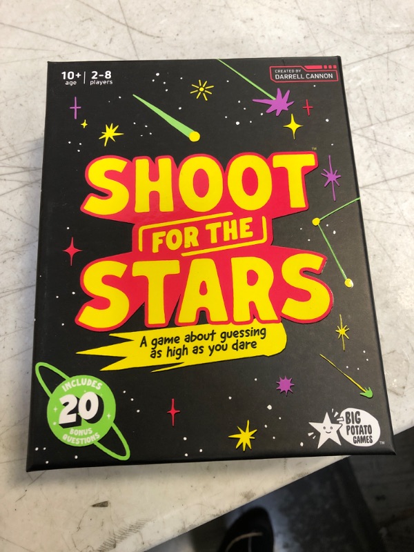 Photo 2 of Big Potato Shoot for The Stars — The Rocket-Powered Trivia Game for Adults and Family — Board Games for Teens, Kids and Aliens Alike