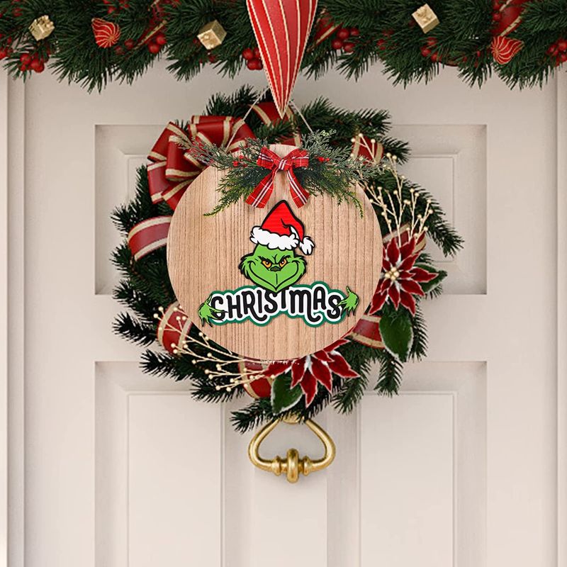 Photo 1 of  Christmas Decorations - Christmas Welcome Sign Front Door Decor 
