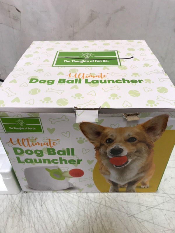 Photo 5 of THE THOUGHTS OF FUN CO. Automatic Dog Ball Launcher - Dog Fetch Machine for Small to Medium Sized Dogs, Great Exercise for Dogs with 6 Latex Balls, Dual Power Supply, Ball Thrower for Dogs