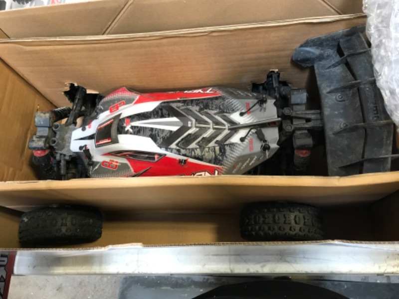 Photo 2 of ARRMA 1/8 Typhon 4X4 V3 3S BLX Brushless Buggy RC Truck RTR (Transmitter and Receiver Included, Batteries and Charger Required), Red, ARA4306V3