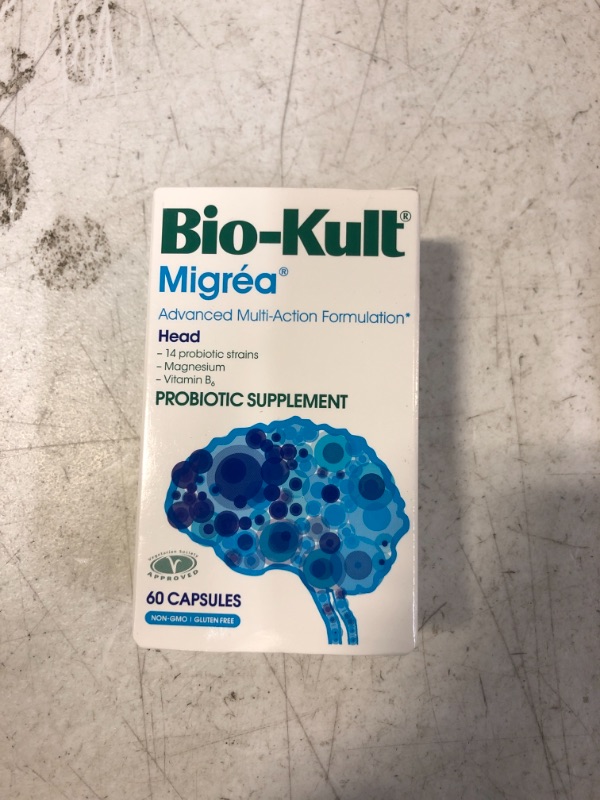 Photo 2 of Bio-Kult Migréa Advanced MultiStrain Probiotics with Magnesium Citrate Vitamin B6 60, Unflavored, 60 Count exp:03/23