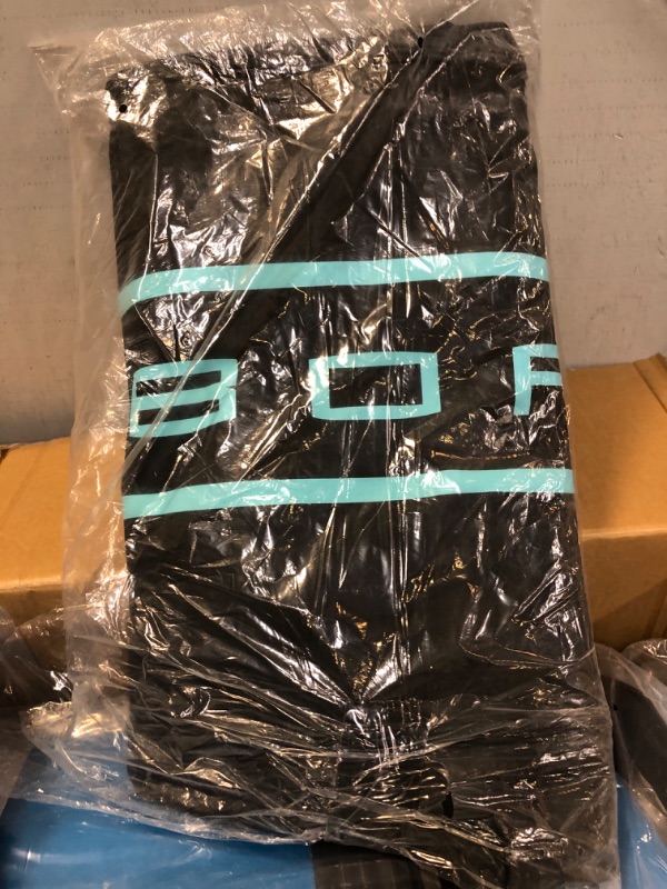 Photo 4 of MYBOAT 11'×33"×6" Extra Wide Inflatable Paddle Board, Stand Up Paddle Board, Sup Board with Safety Handles, 3 Removable Fins, Backpack, Hand Pump, Strong Paddle, 5L Waterproof Bag, Safety Leash Cool Green
DAMAGE TO PACKAGE
