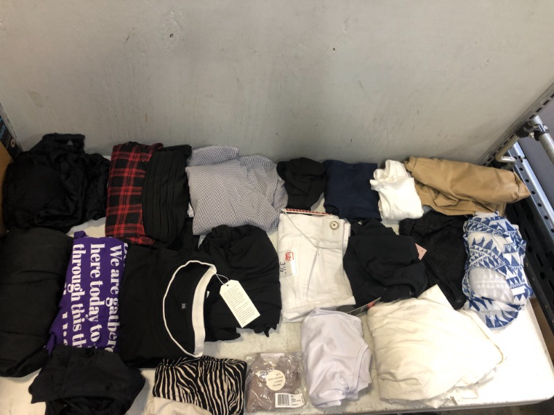 Photo 2 of BOX LOT -- MISC CLOTHING ITEMS SIZES VARY --