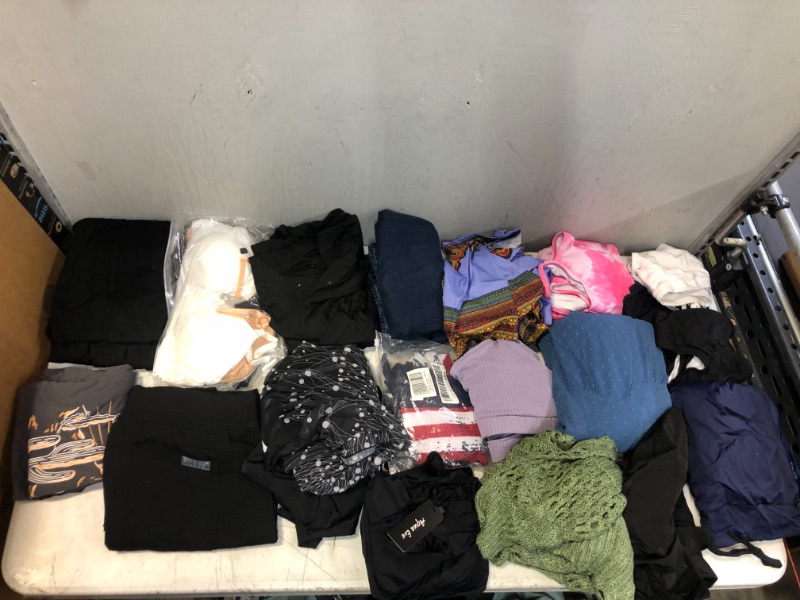 Photo 1 of BOX LOT -- MISC CLOTHING ITEMS SIZES VARY --