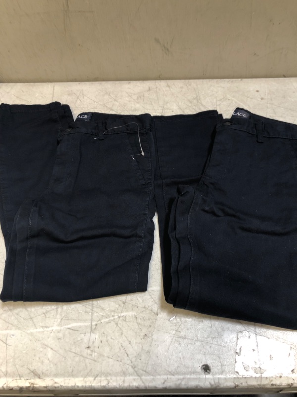 Photo 1 of 2 PAIRS BOY SIZE 8 NAVY SCHOOL PANTS 