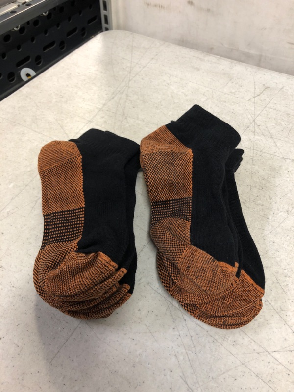 Photo 1 of 6 Pair Copper Unisex Compression Ankle Socks.