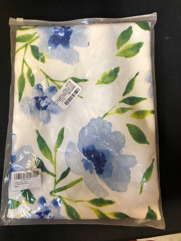 Photo 2 of YiHomer Spring & Summer Table Cloth - 52 x 70 Inch Rectangle Tablecloth - Waterproof Wrinkle Free Table Cover for Outdoor or Indoor Use, Spring Blossoms 52x70" Spring Blossoms