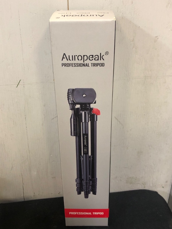 Photo 2 of Auropeak Phone Tripod, Phone Tripod Stand Tall, 54" Adjustable Aluminum Tripod Stand with Carrying Bag, Cell Phone Holder Mount, Remote, Compatible with Smartphone, Tablet, Gopro, Camera