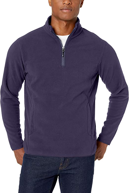 Photo 1 of Amazon Essentials Men's Quarter-Zip Polar Fleece Jacket - SET OF 5 - LARGE -