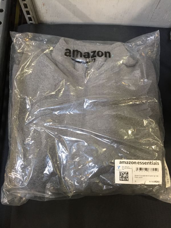 Photo 1 of Amazon Essentials Men's Quarter-Zip Polar Fleece Jacket - MEDIUM -
