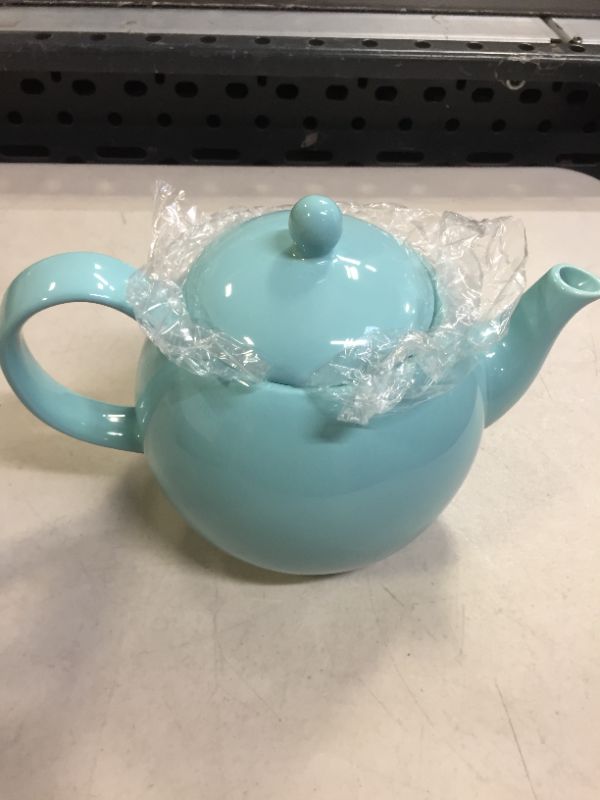 Photo 2 of Sweese 220.102 Porcelain Teapot, 40 Ounce Tea Pot - Large Enough for 5 Cups, Turquoise