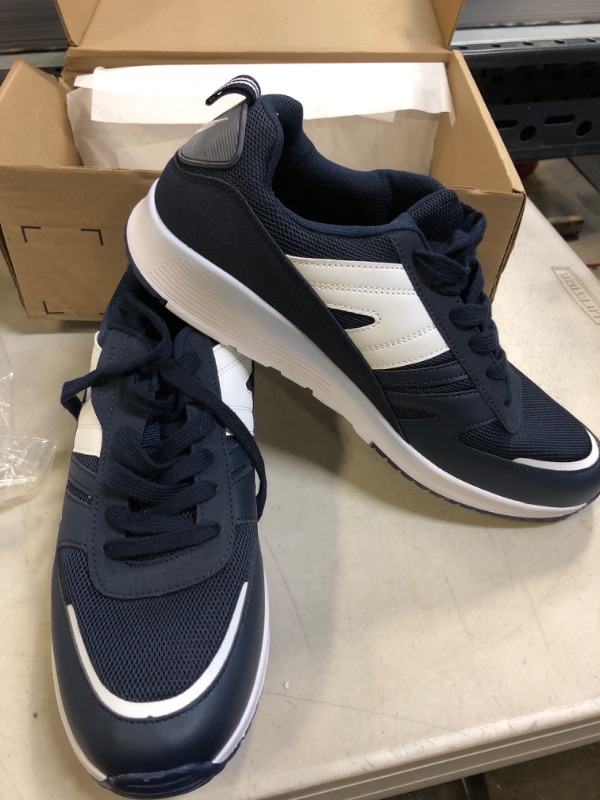 Photo 2 of Size 12  Nautica Men's Fashion Sneakers Lace-Up Trainers Basketball Style Walking Shoes 12 Backshore-navy White