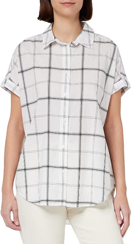 Photo 1 of Amazon Brand - Goodthreads Women's Oversized Lightweight Cotton Short-Sleeve Shirt - XXL -