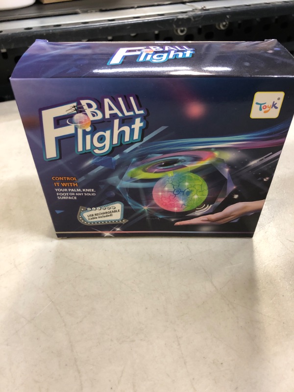 Photo 2 of Flying Toy Ball Infrared Induction RC Flying Toy Built-in LED Light Disco Helicopter Shining Colorful Flying Drone Indoor and Outdoor Games Toys for 3 4 5 6 7 8 9 10 Year Old Boys and Girls------factory sealed