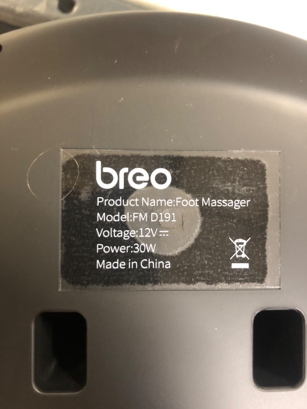 Photo 3 of Breo Foot Massager Machine with Heat, Shiatsu Deep Tissue Kneading, Rolling Massage for Relief, Fits Feet Up to Men Size 12 1 Count (Pack of 1)