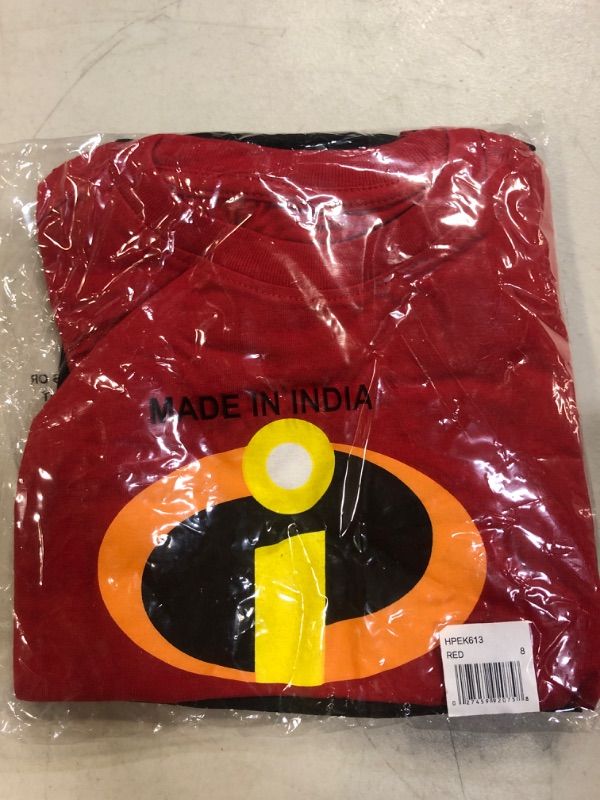 Photo 3 of Size 8----Disney The Incredibles Boys’ Short Sleeve T-Shirt and Shorts Set for Toddler Little Kids and Big Kids – Red/Black Red 8