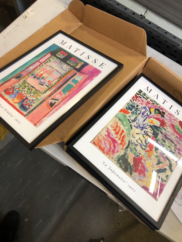 Photo 1 of HAUS AND HUES Matisse Wall Art Framed - Set of 3 Artist Prints 3 Piece Wall Art Framed, Henri Matisse Wall Art, Wall Art Set of 3 Framed, Mattise Art (Black Framed, 12x16) 12x16 Black Framed Summer Matisse