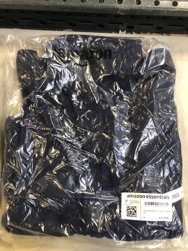 Photo 1 of Amazon Essentials Men's Full-Zip Polar Fleece Vest (Available in Big & Tall) Polyester Navy X-Large