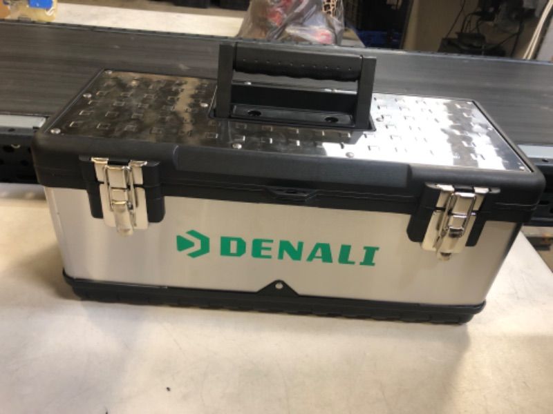 Photo 3 of Amazon Brand - Denali Tool Box with Metal Latches, 20-inch