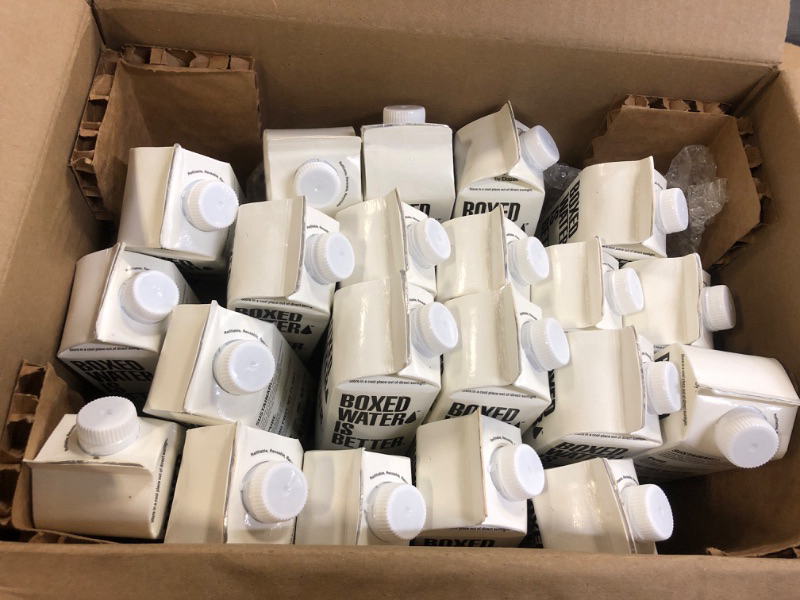 Photo 2 of Boxed Water 16.9 oz. (24 Pack), Purified Drinking Water in 92% Plant-Based Boxes, 100% Recyclable, BPA-Free, Refillable/Reusable Cartons‚ Sustainable Alternative to Plastic Bottled Water 16.9 Fl Oz (Pack of 20)