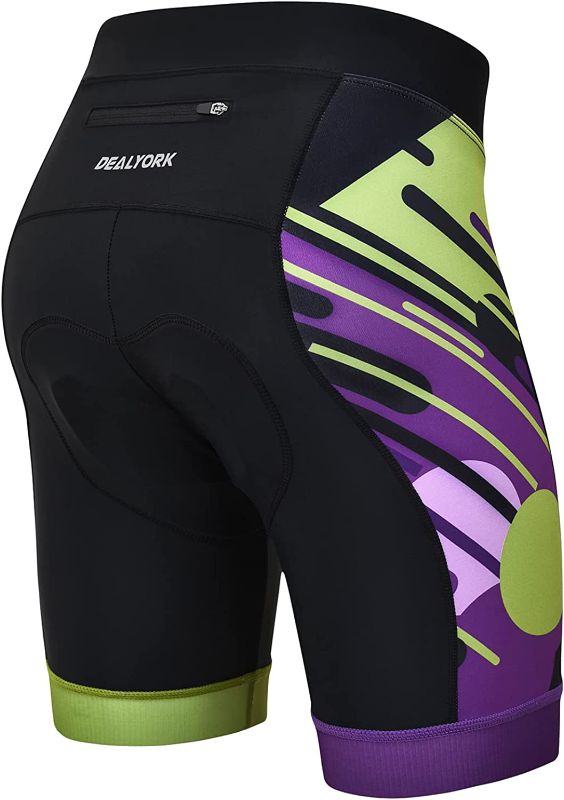 Photo 1 of DEALYORK Women's Cycling Bike Shorts 3D Padded with Pocket, Mountain Biking Bicycle Riding Pant High Waist Ergonomic
