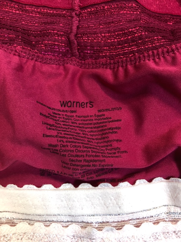 Photo 2 of 3 PACK OF WARNERS WOMANS UNDERWEAR SIZE 2XL 