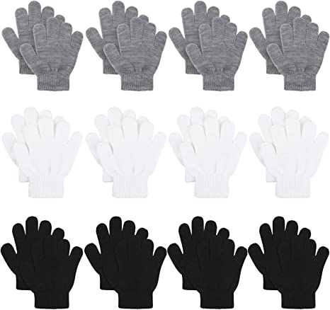 Photo 1 of 12 Pairs Kid's Winter Magic Gloves Children  SIZE UNKNOWN 
