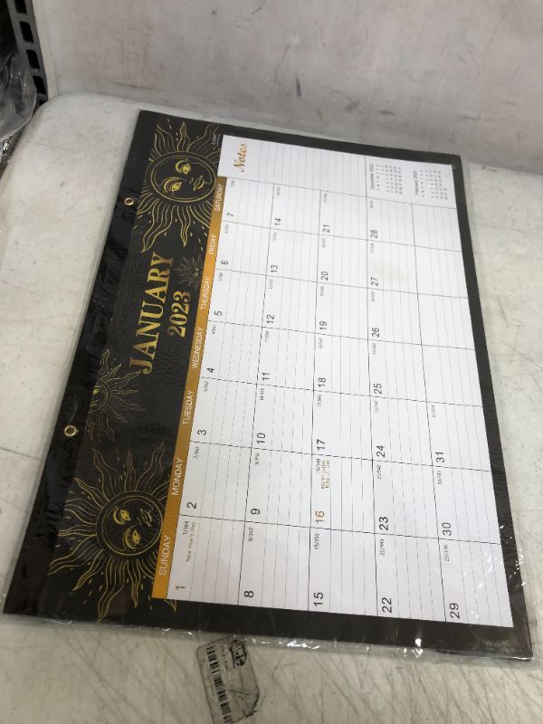 Photo 2 of 2023 Desk Calendar - 18 Monthly Desk/Wall Calendar - The Sun Black