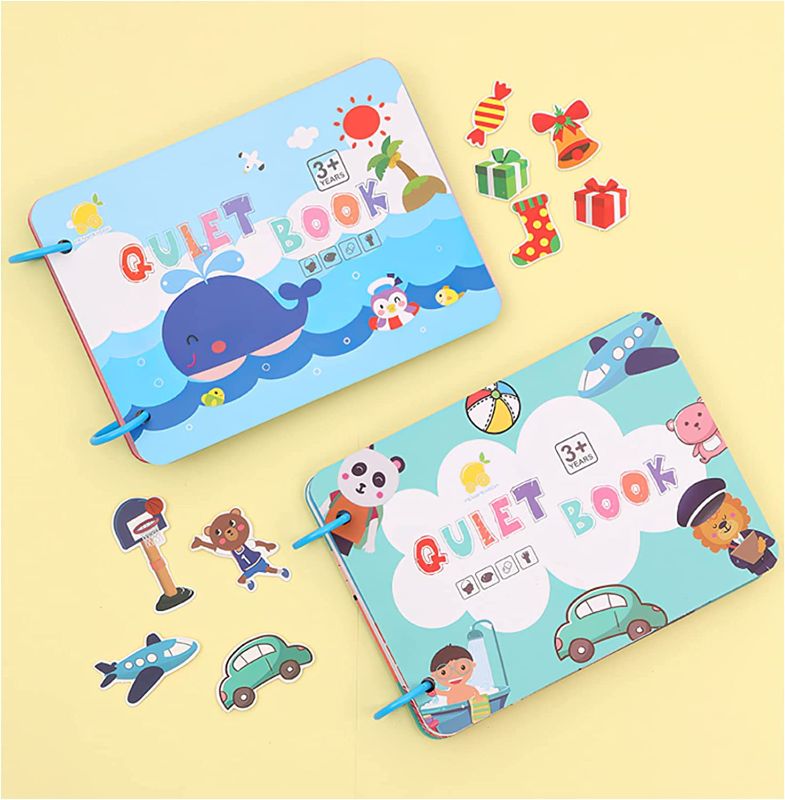 Photo 1 of 2 Pack Montessori Quiet Book for Toddlers, SMALL
