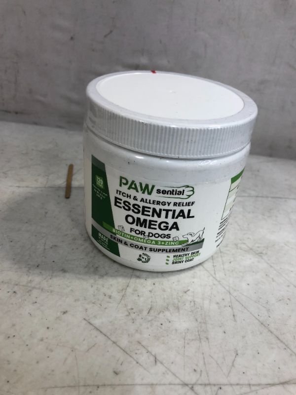 Photo 2 of Omega 3 for Dogs - for Dry Itchy Skin - Fish Oil Chews - Skin & Coat Supplement - Itch Relief, Allergy, Anti Shedding, Hot Spots Treatment - w/ EPA & DHA - Vitamins - Made in USA - 120 Treats
