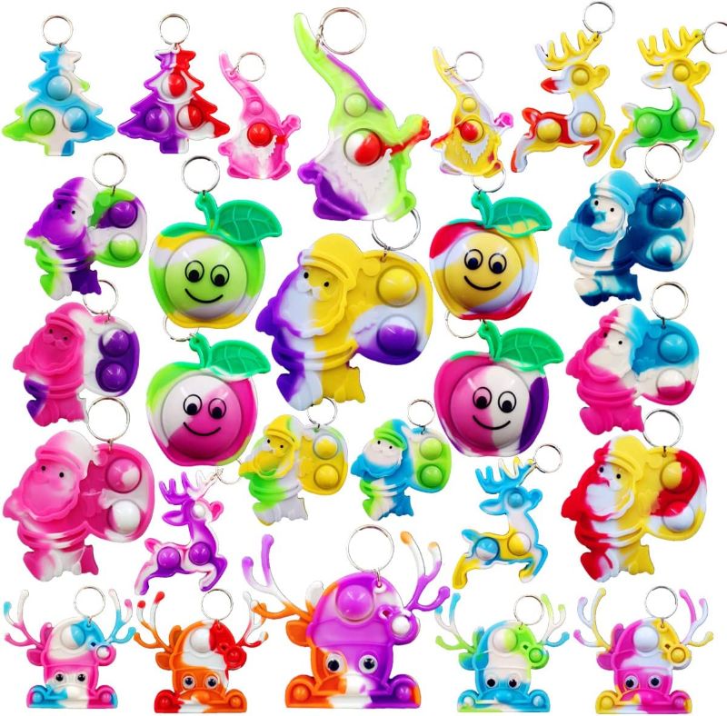 Photo 1 of 30 Packs\ Mini Pop Fidget Key Chains
