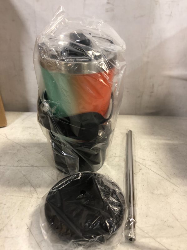 Photo 1 of 20oz Insulated Tumbler with Lid and Straw - Stainless Steel Tumblers Travel Coffee Mug - Leak Proof - RAINBOW