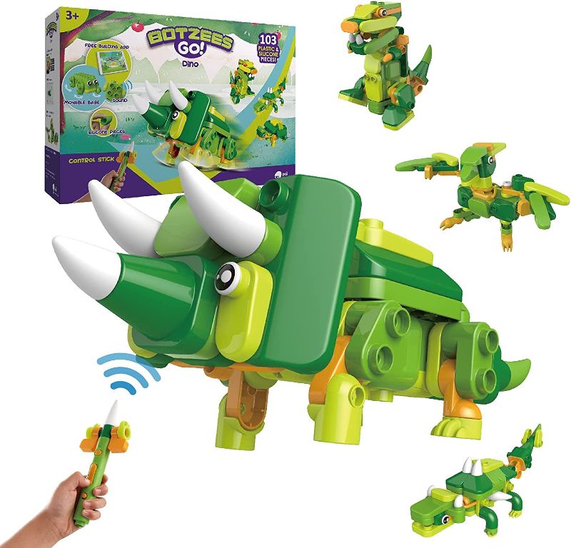 Photo 1 of  Dinosaur Robots for Kids, Building and Electric Remote Control Toys,  for Kids Ages 3+, App Based
