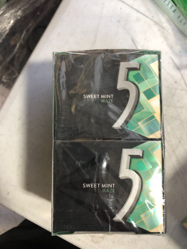 Photo 2 of 5 Gum Sweet Mint Sugarfree Gum, 15 Piece (10 Packs)
