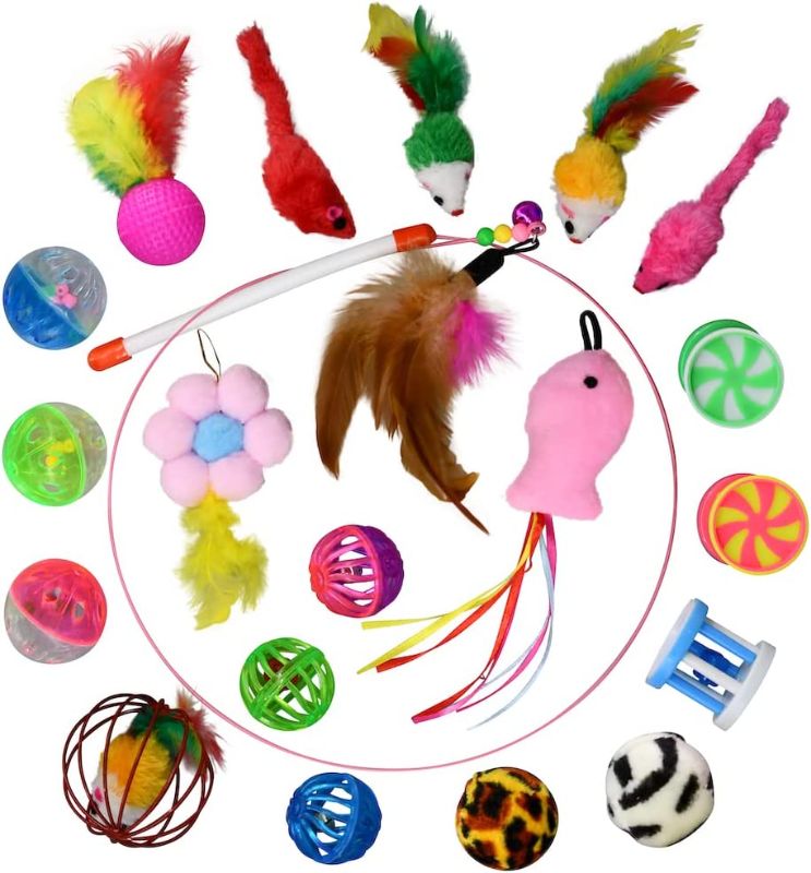 Photo 1 of  Interactive Cat Toys Set Variety Pack 23 PCS
