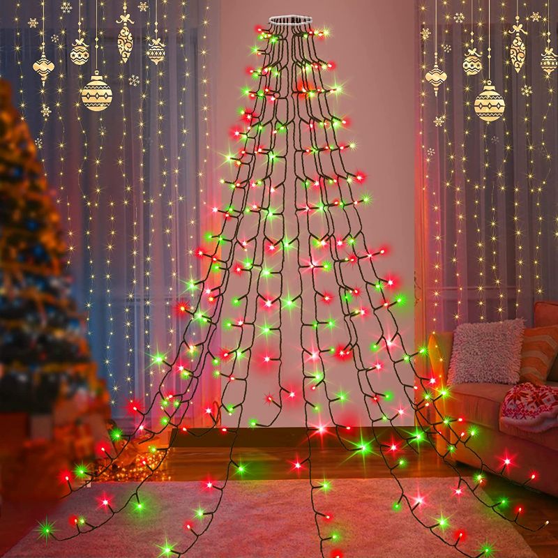 Photo 1 of  Waterfall Tree Lights,8 Modes & Timer Waterproof String Lights for Outdoor & Indoor 
