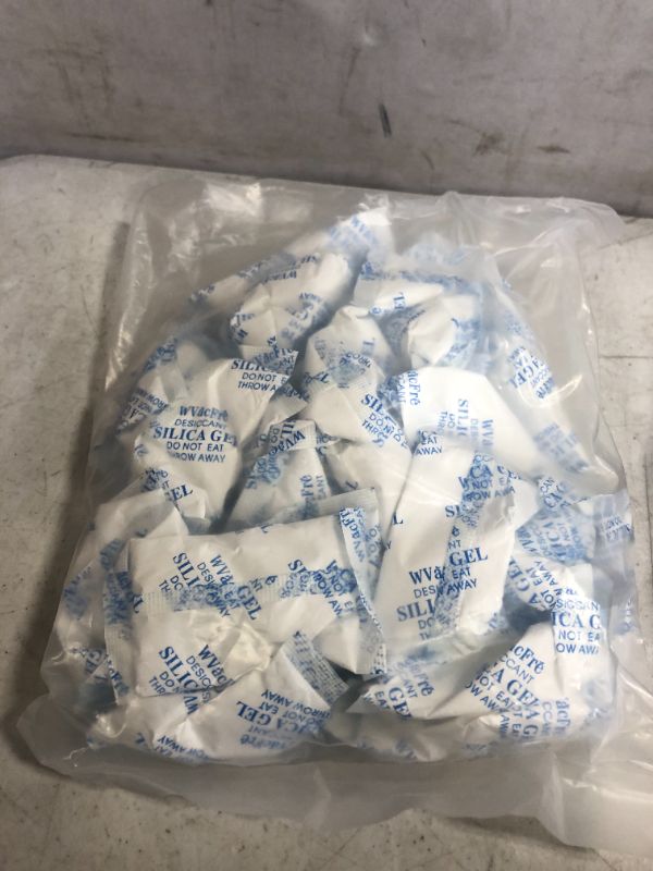 Photo 2 of 30 Gram(30Packs) Food Grade Moisture Absorber Silica Gel Desiccant Packets for Storage,Desiccant Beads Silica Gel Packs for Moisture Control
