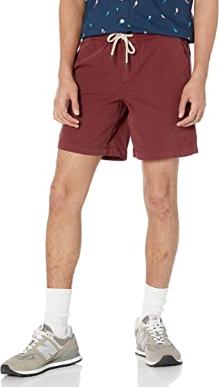 Photo 1 of Amazon Essentials Men's Slim-Fit 7" Pull-on Comfort Stretch Canvas Short SMALL
