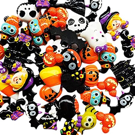 Photo 1 of  20pcs Mix Lots Resin Flatback Flat Back Halloween Craft Embellishment 
