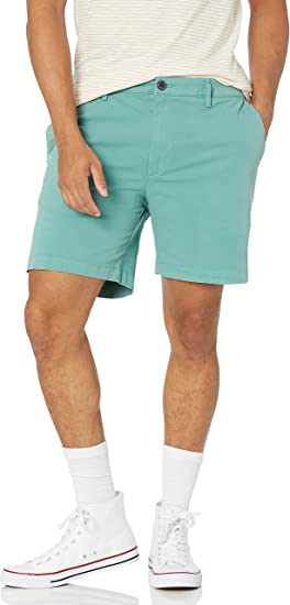 Photo 1 of Goodthreads Men's Slim-Fit 7" Flat-Front Comfort Stretch Chino Short SIZE 34
