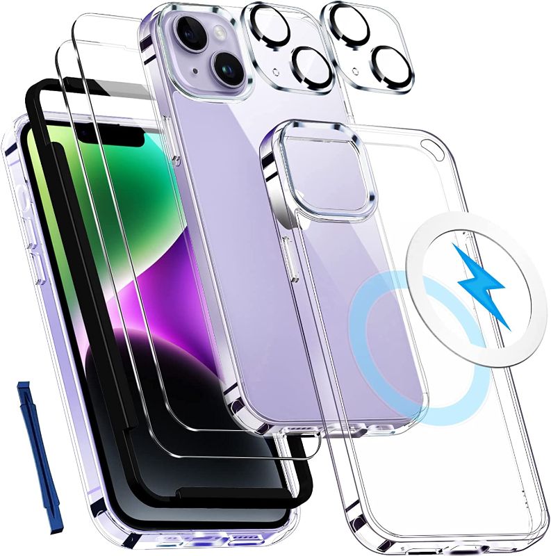 Photo 1 of Jeywiry [7 in 1] for iPhone 11 Plus Case, with 2 Pcs Screen Protector ? 2 Pcs Camera Lens Protector, Slim Thin Shockproof  PACK OF 3
