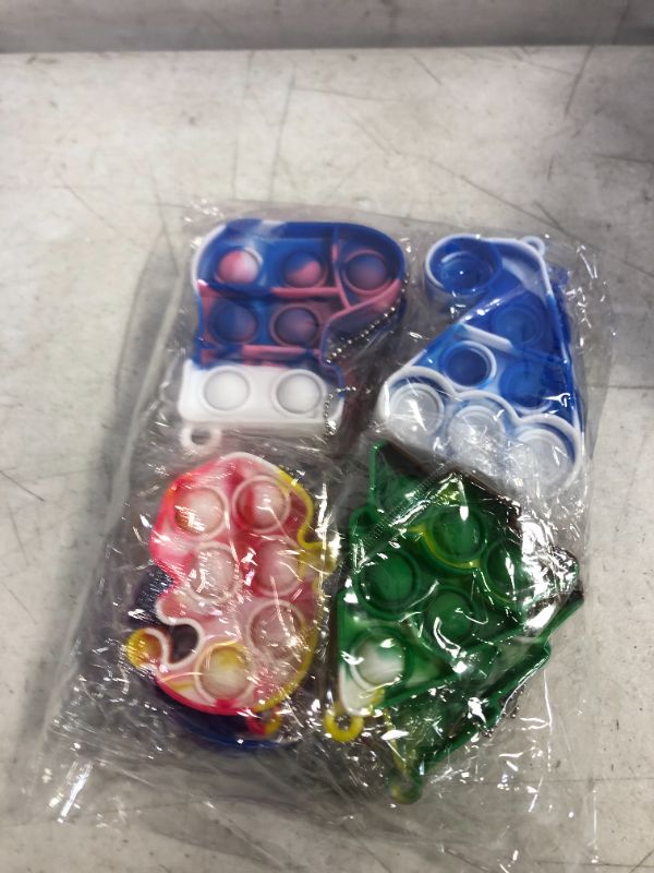 Photo 2 of 12 Pack Colorful Christmas Mini Fidget Sensory Pop Toys
