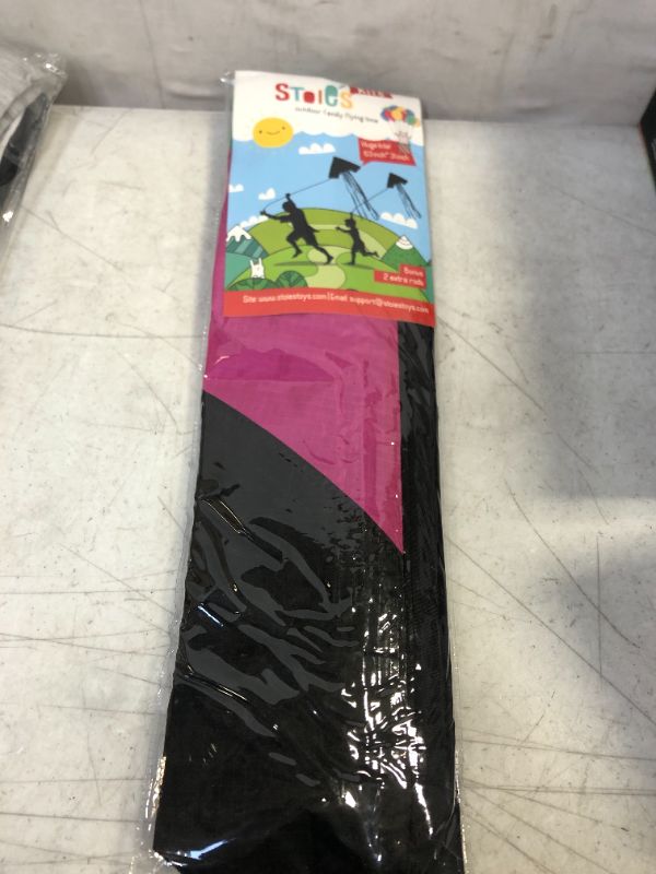 Photo 2 of  Giant Rainbow Delta Kite | Bird Kite for Kids Ages 4-12 - Easy to Fly Kite Kit for Beginners 
