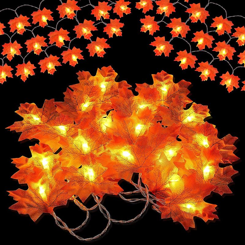 Photo 1 of  6 Pack Thanksgiving Fall Lights Fall Garland Decorations 
