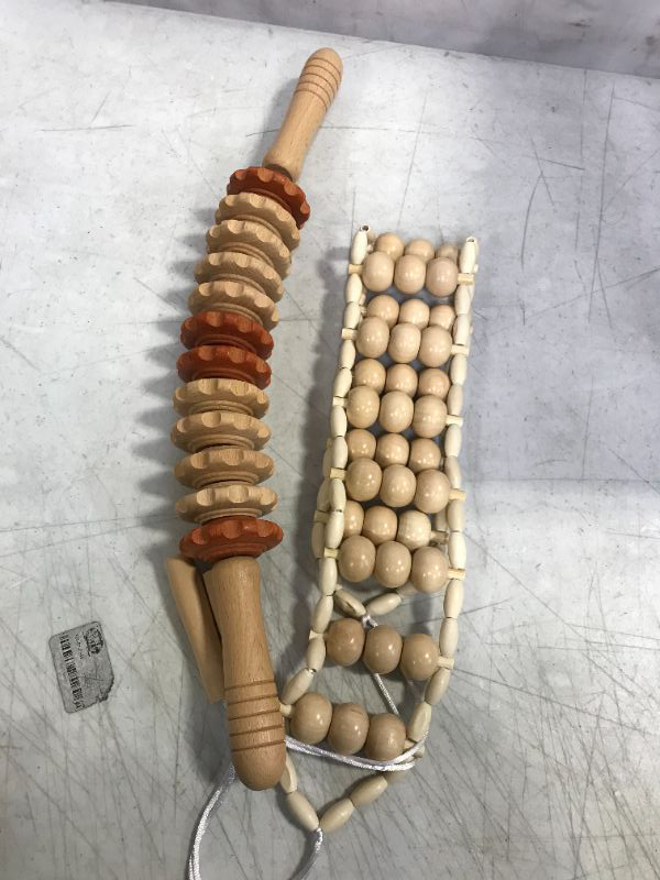 Photo 1 of 2PCS Wood Therapy Massage Tools 