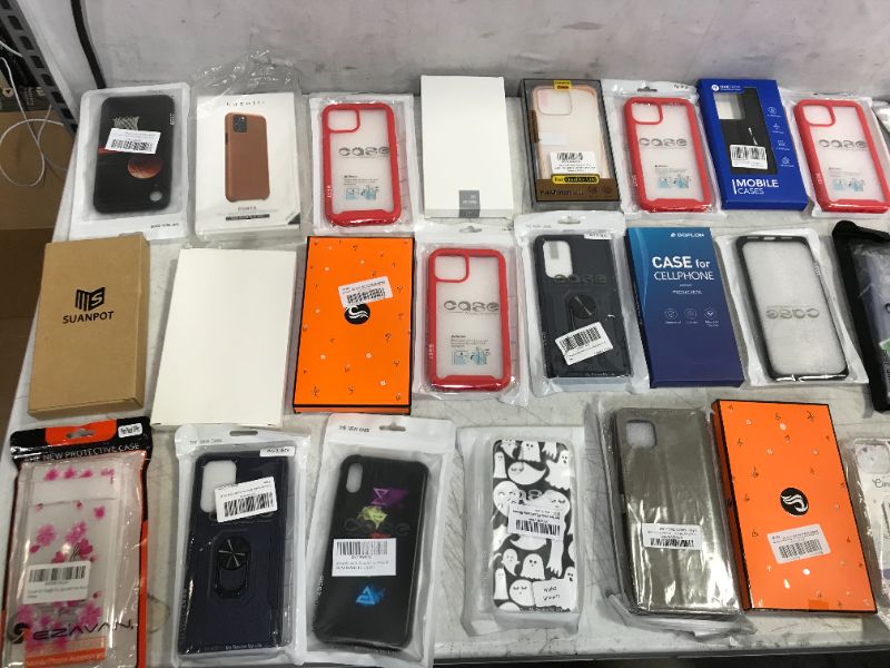 Photo 2 of 30 PCS BOX LOT OF PHONE CASES/ACCESSORIES -- SOLD AS IS ! -- BRAND NEW 