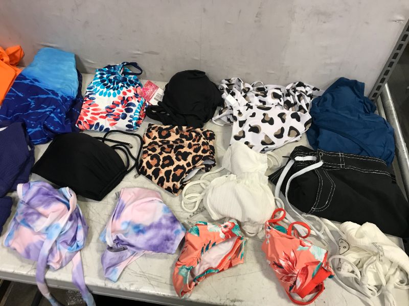 Photo 3 of 19 PCS BAG LOT OF BATHING SUITS - SOLD AS IS - SIZES VARY 