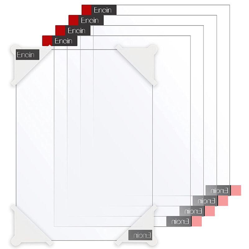Photo 1 of 5pcs 8 x 10 Inch Clear Acrylic/Plexiglass Sheet 0.040" 1/25 Inch Thick, Plastic Sheet Transparent Board Panel for Glass, DIY Project,Picture Frame, Paintings, Art Craft