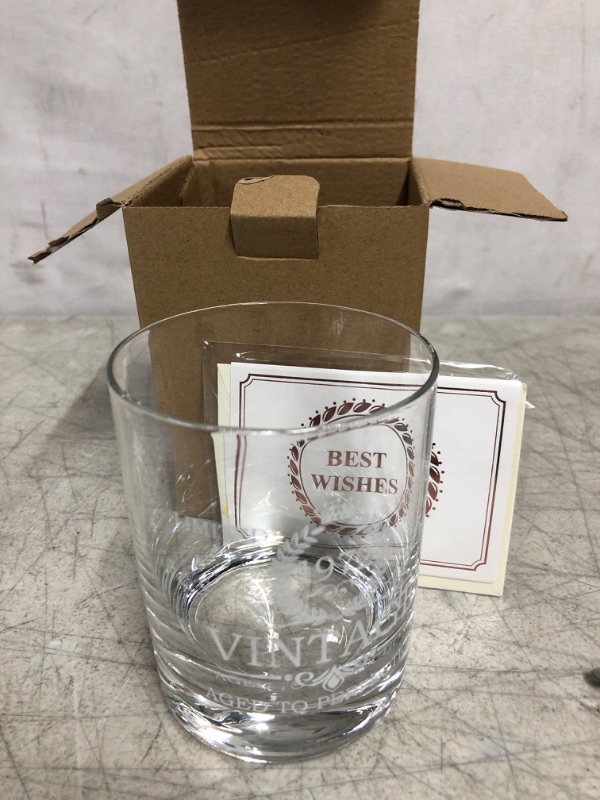 Photo 2 of 50th Birthday Gifts for Men 1972 Vintage Whiskey Glasses - Unquie Gift for Men, Dad, Mom, Husband, Him, Friends Turning 50, 50th Birthday Gift Ideas for Men from Daughter, Kids, Wife, Son, 11 oz